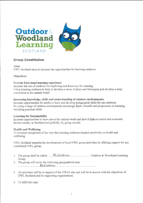 Midlothian OWL group constitution