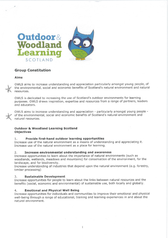 Greater Glasgow OWL Constitution
