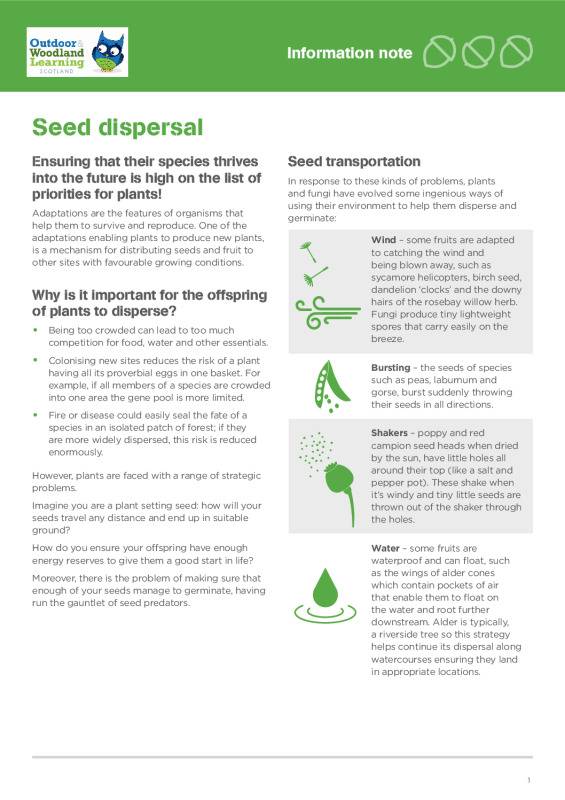 Seed dispersal: information note